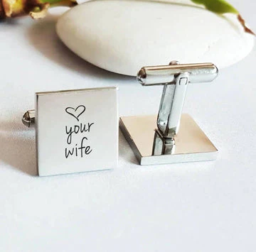 CUSTOM SQUARE ENGRAVED CUFFLINKS